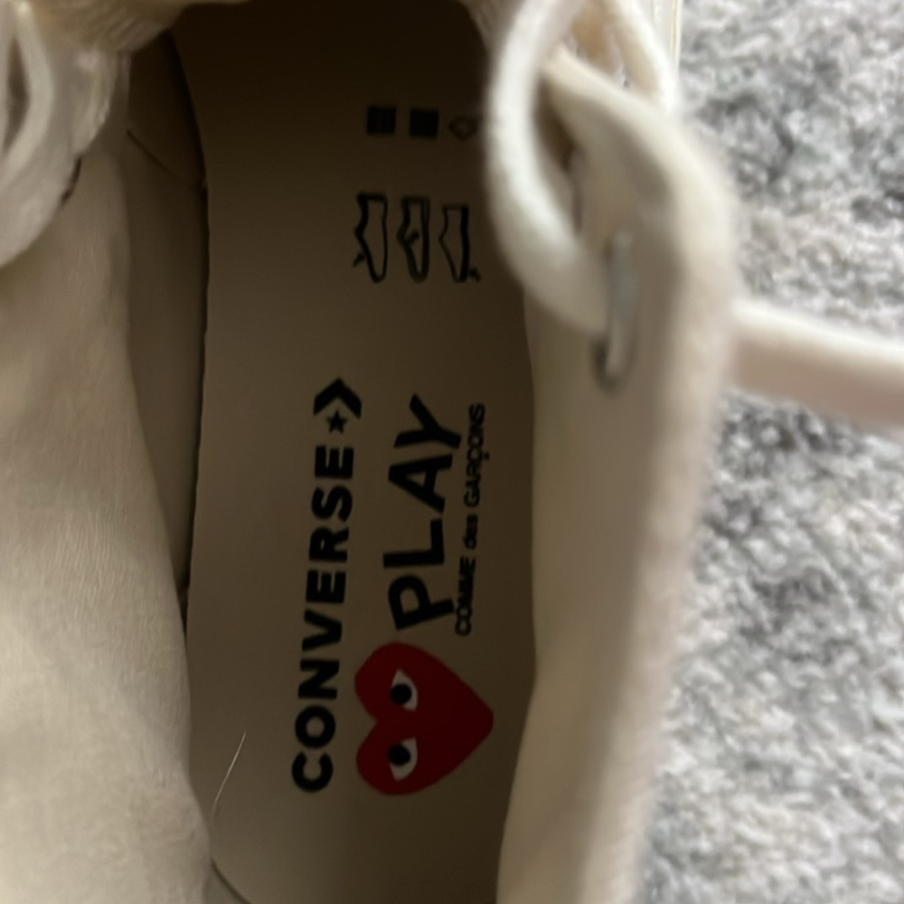 New & Never Worn - CONVERSE X COMME DES GARCONS PLAY ALL STAR CHUCK - Picture 7 of 7